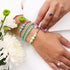 Citron vert | Argent | Bracelet d'expression en céramique Lumos